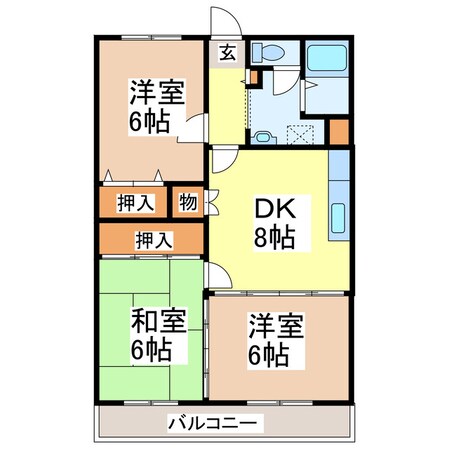 チェリーハイツの物件間取画像